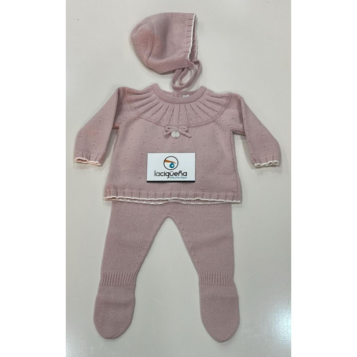 CONJUNTO LANA 3 PIEZAS CAMBRIDGE ROSA...