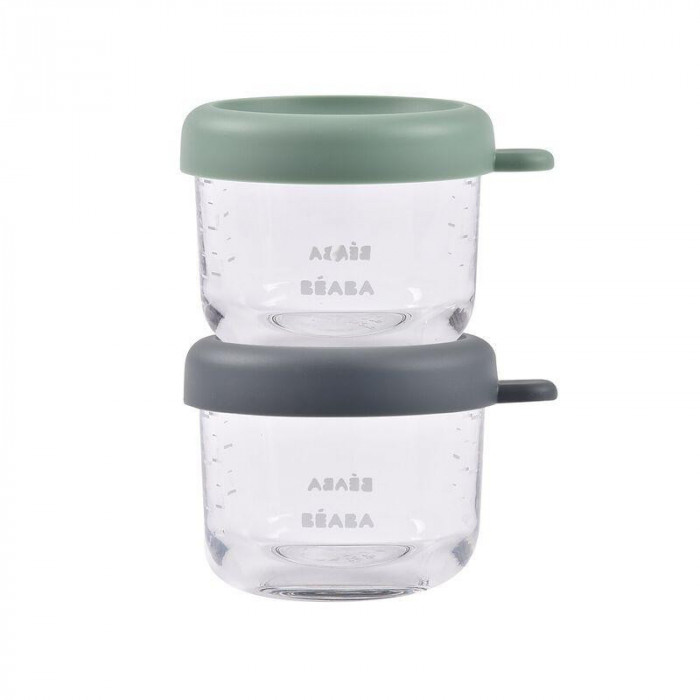 SET 2 TARROS DE CRISTAL 150ML BEABA