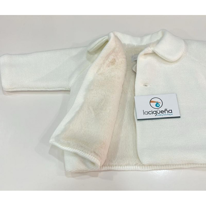 ABRIGO LANA BEIG CON PELITO INTERIOR...