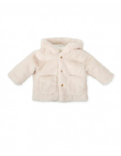 ABRIGO PELITO CON GORRO...