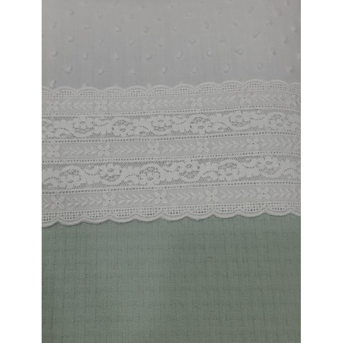 SACO CAPAZO 201 VERDE PLUMETI BLANCO...