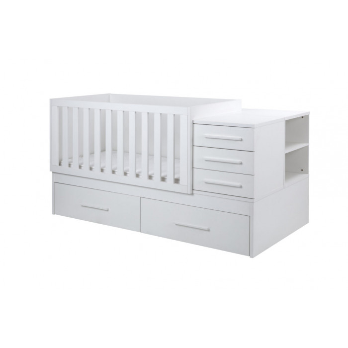 CUNA CONVERTIBLE CAMA PADOVA BLANCO IKID