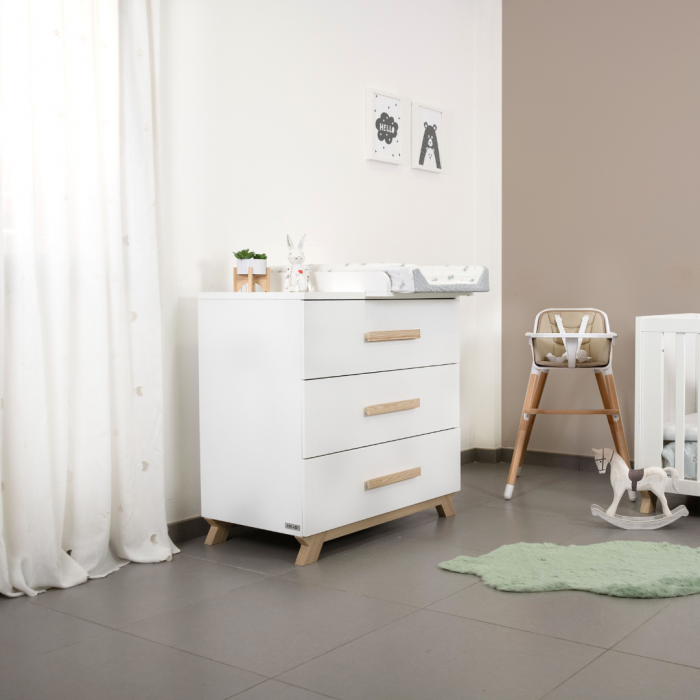 CÓMODA CAMBIADOR VENETO BLANCO HAYA IKID