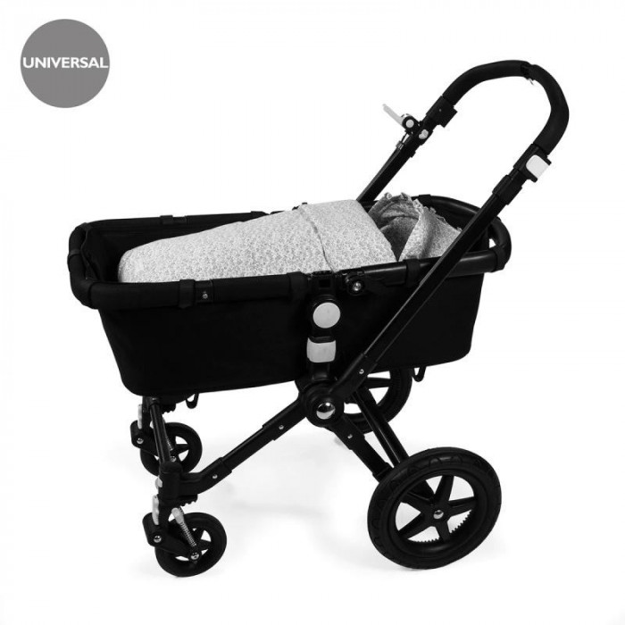 SACO CUCO FLOWER MELLOW FLORES GRIS...