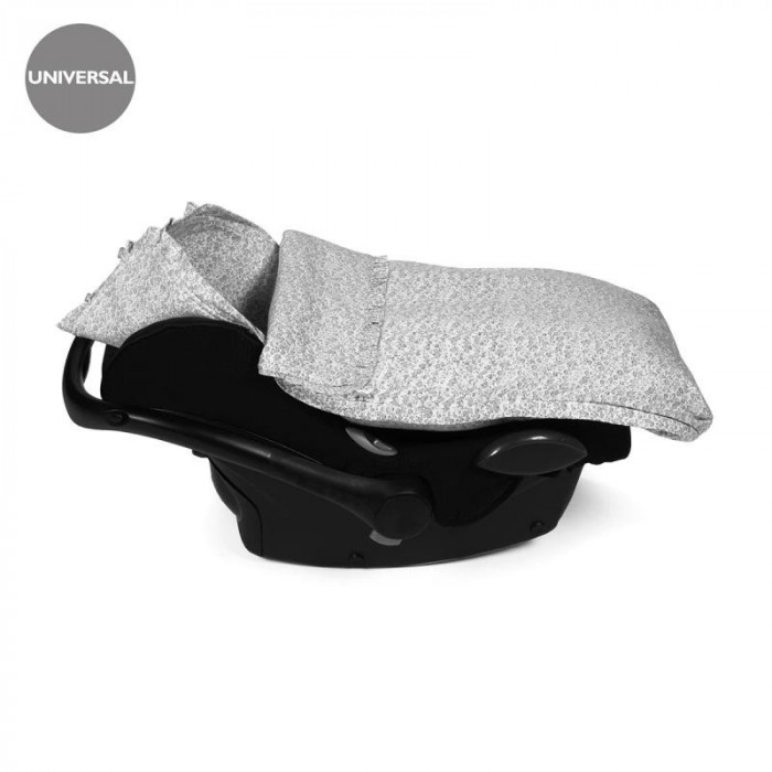 SACO CUCO FLOWER MELLOW FLORES GRIS...