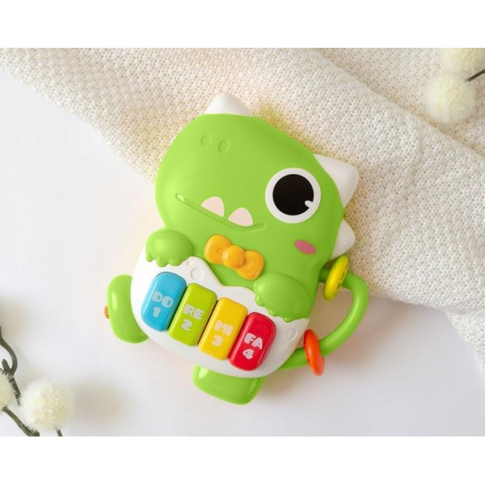 DINOSAURIO PIANO MUSICAL VERDE KIO KIDS