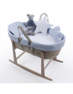 CAPAZO MIMBRE DOTS AZUL...