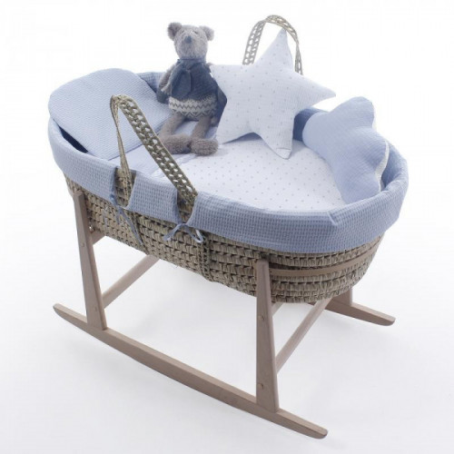 CAPAZO MIMBRE DOTS AZUL...