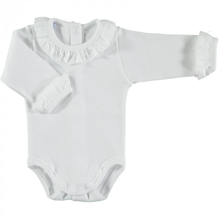 BODY S M/L BLANCO CUELLO PUNTILLA...
