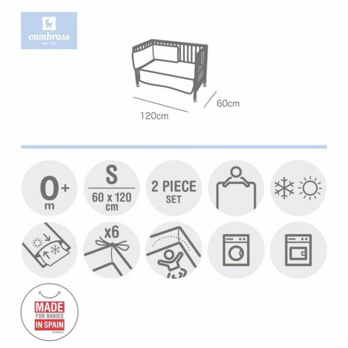 EDREDÓN + PROTECTOR SKY CELESTE CAMBRASS