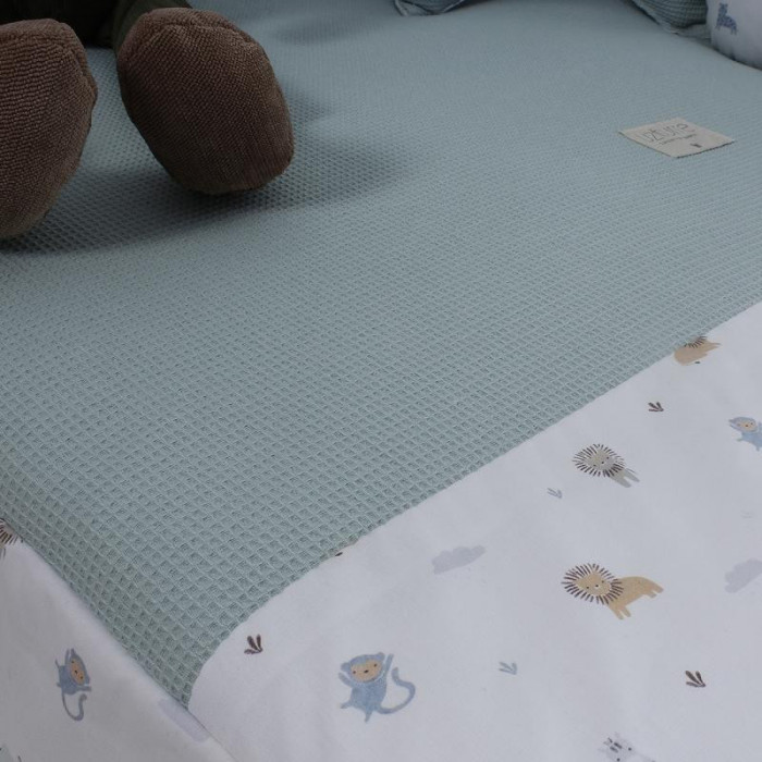 EDREDÓN + PROTECTOR SAFARI VERDE UZTURRE