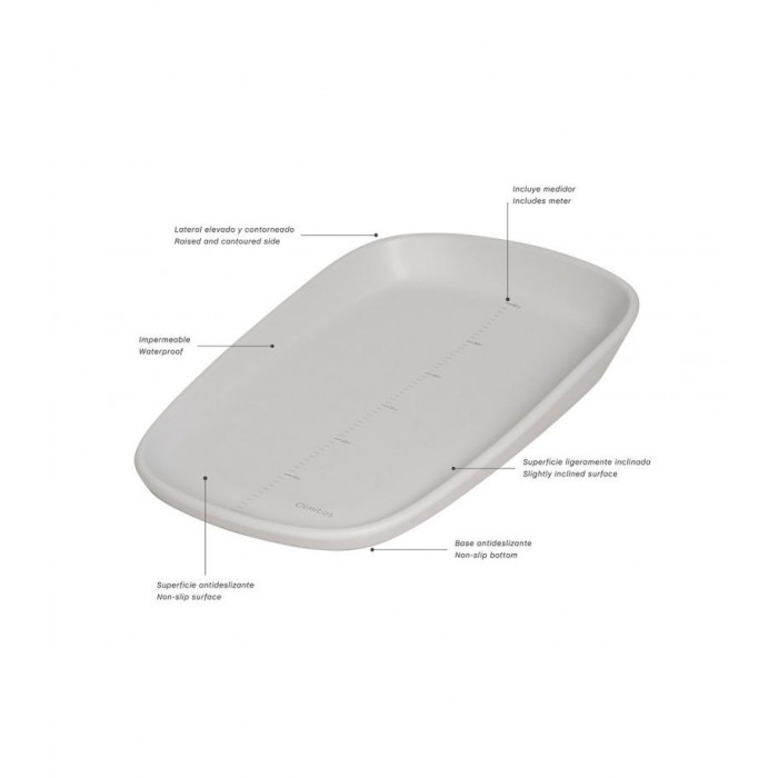 CAMBIADOR COMODA SILICONA GRIS OLMITOS