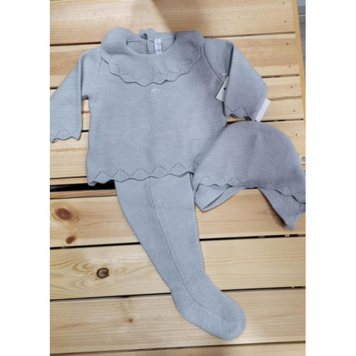 CONJ.3P LANA GRIS CUELLO...