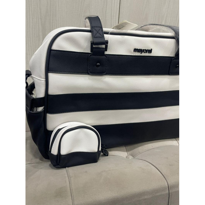 BOLSO SILLA+PORTACHUPETE PIEL RAYAS...