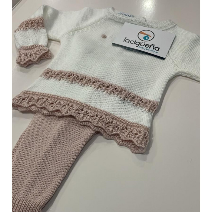 CONJUNTO 2 PIEZAS HILO MANGA LARGA...