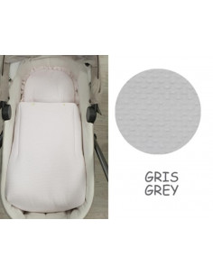 CAJA SACO COCHE PIQUE GRIS