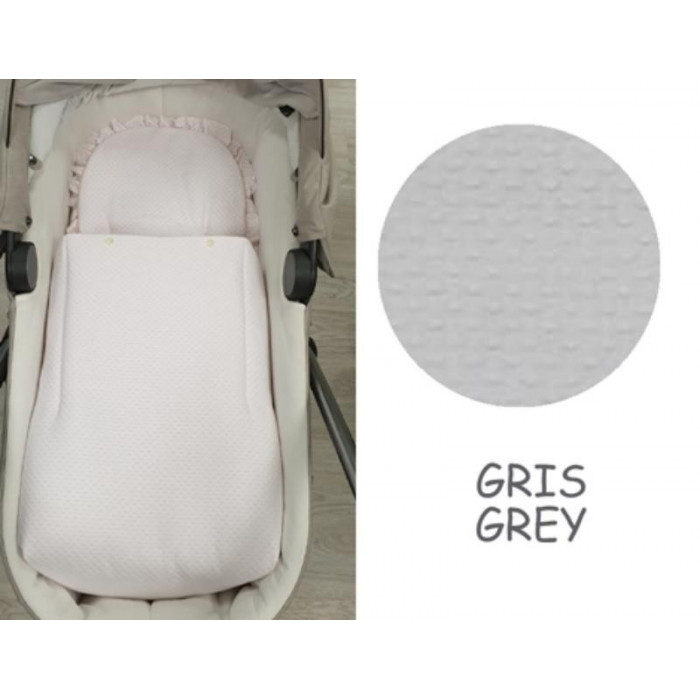 CAJA SACO COCHE PIQUE GRIS