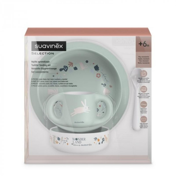 VAJILLA WONDERLAND VERDE SUAVINEX
