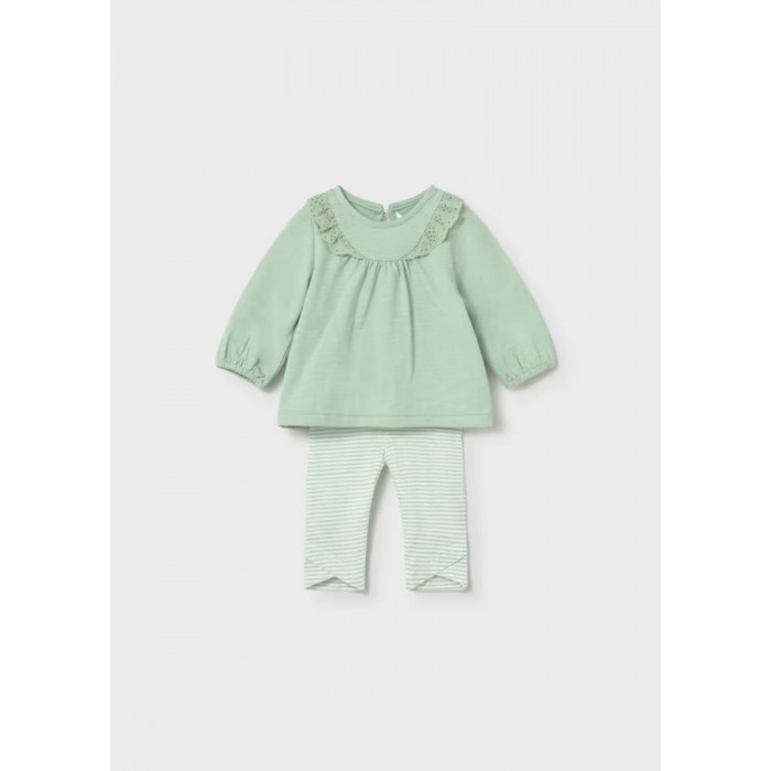 CONJUNTO 4 PIEZAS ALGODON FLOR VERDE...