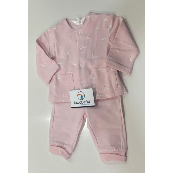 CHANDAL 3 PIEZAS ALGODON OCAS ROSA...