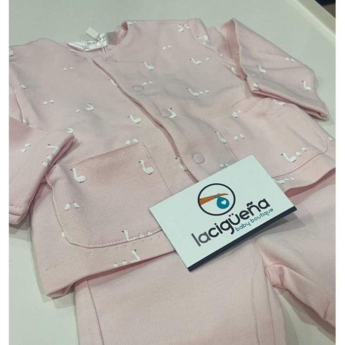 CHANDAL 3 PIEZAS ALGODON OCAS ROSA...