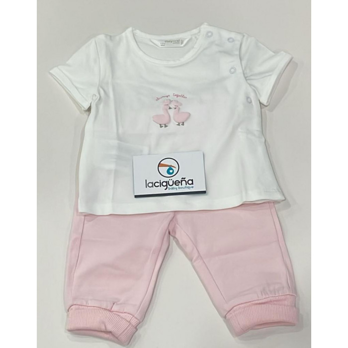 CHANDAL 3 PIEZAS ALGODON OCAS ROSA...