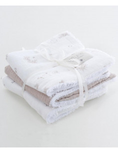 PACK 3 TOALLAS TELMA CAMEL...