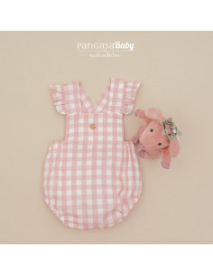 PETO NIÑA CUADROS ROSA...