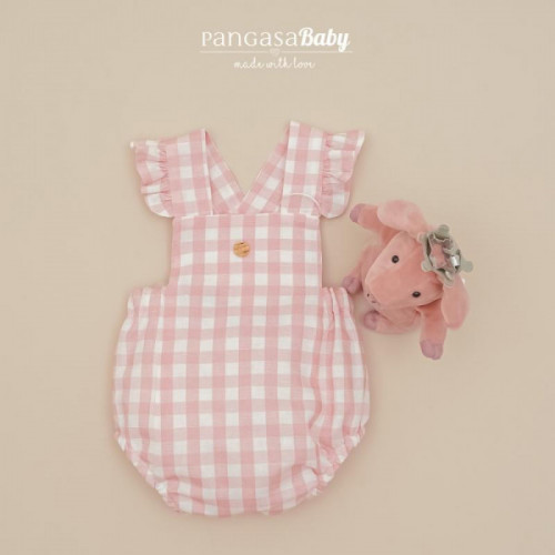 PETO NIÑA CUADROS ROSA...