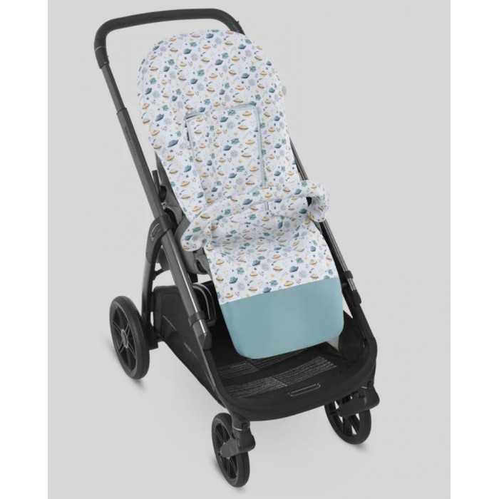 FUNDA SILLA PLANETAS VERDE PATO PAZ...