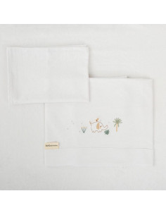 JUEGO SABANAS CUNA ALGODON...