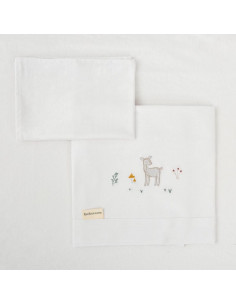 JUEGO SABANAS CUNA ALGODON...