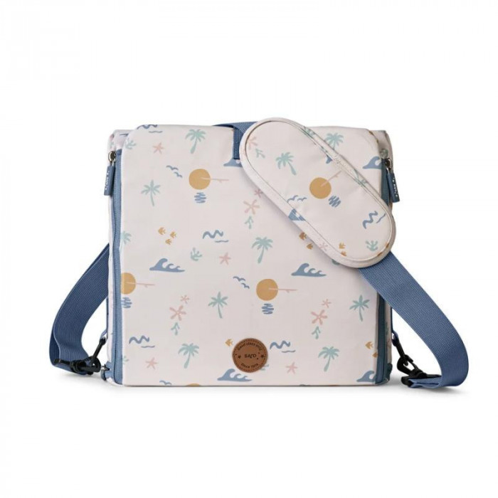 TRONA DE SILLA GOOD VIBES AZUL SARO