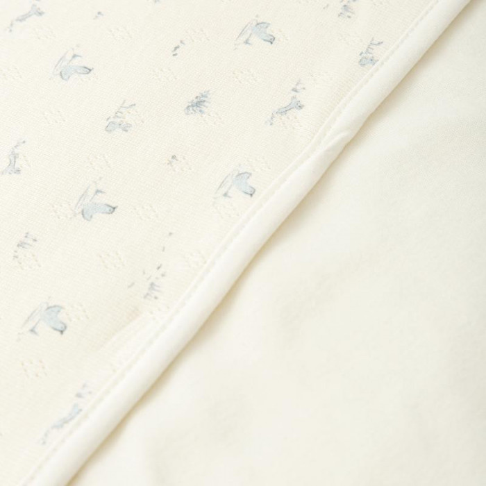 ARRULLO ALGODON PATOS BEIG AZUL BABIDU