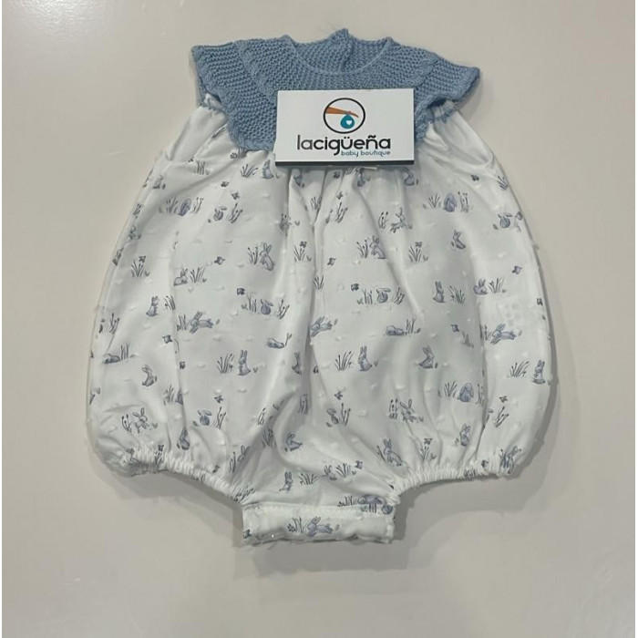 PELELE SIN MANGA HILO AZUL ESTAMPADO...