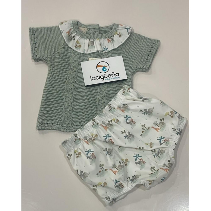 JERSEY HILO MANGA CORTA VERDE CON...