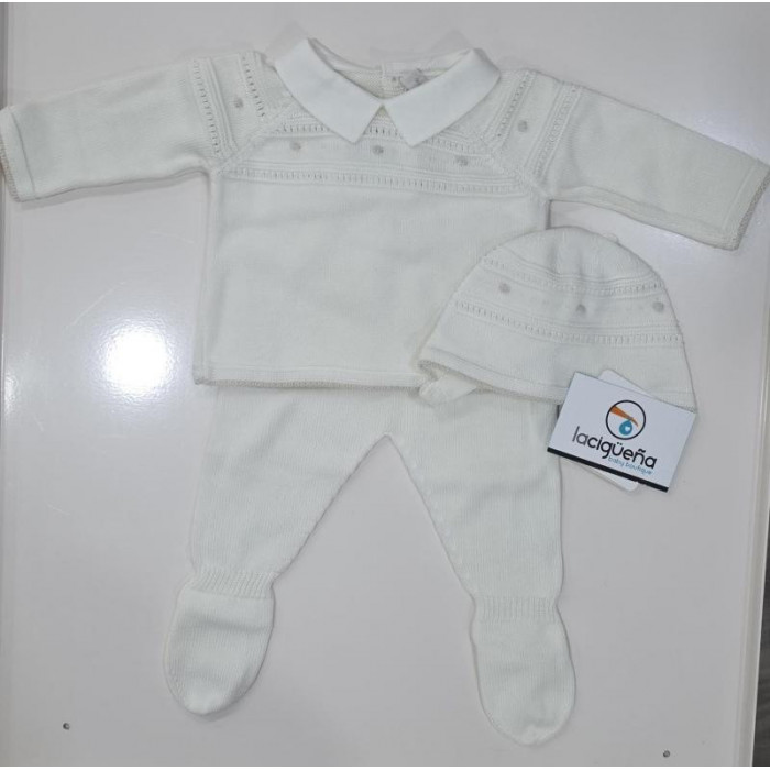 CONJUNTO 3 PIEZAS HILO MANGA LARGA...