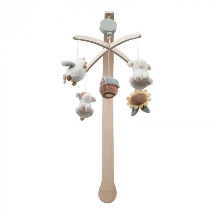 MUSICAL CUNA MADERA PEQUEÑA GRANJA...