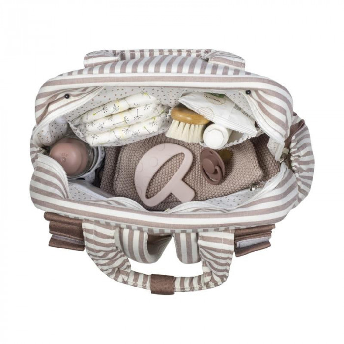MOCHILA PRALINE RAYAS MOKA WALKING MUM