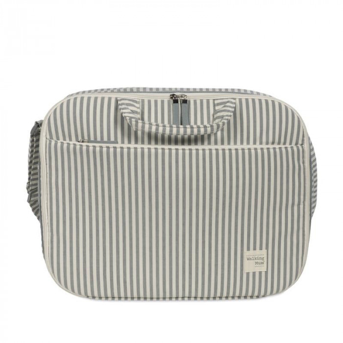 MALETA PRALINE RAYAS MATCHA WALKING MUM