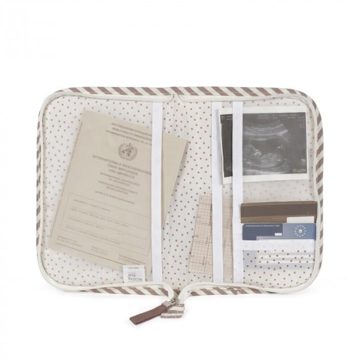 PORTADOCUMENTOS PRALINE RAYAS MOKA...