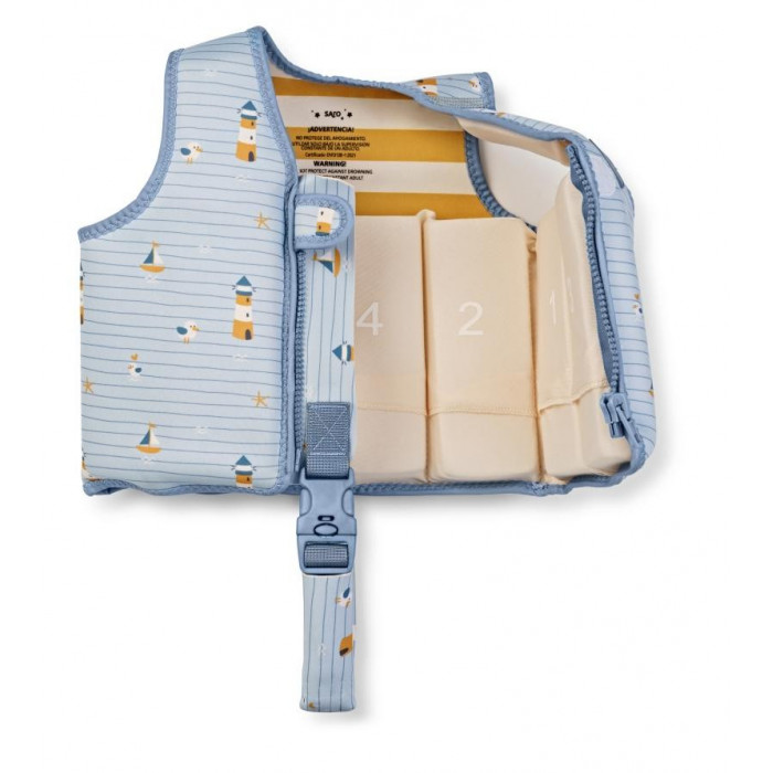 CHALECO FLOTADOR NAVY HUGS AZUL 1-3...