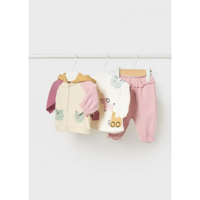 CHANDAL 3P TRICOLOR ROSA