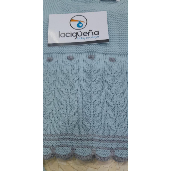 CONJUNTO 3 PIEZAS LANA VERDE BODOQUES...