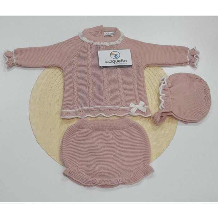 JERSEY LANA+RANITA Y GORRO CORAL...