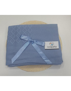 CHAL LANA CENTRO ROMBOS AZUL