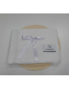 CHAL LANA CENTRO ROMBOS BLANCO