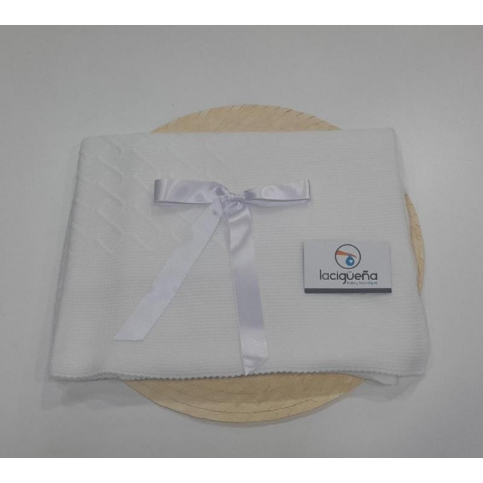 CHAL LANA CENTRO ROMBOS BLANCO