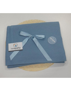 CHAL LANA TRENZA LISO AZUL...