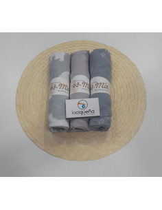 PACK 3 GASAS LISO AZUL...